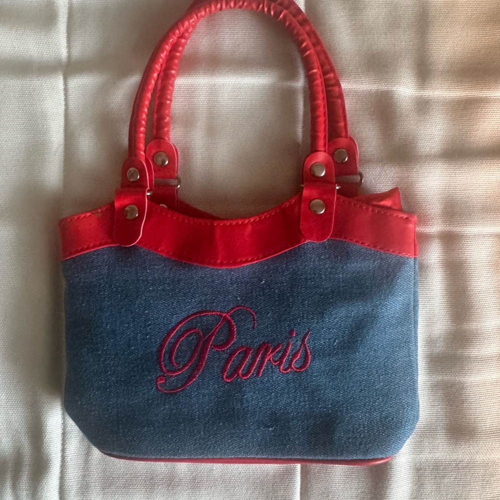 Paris Embroidered Handbag Like New